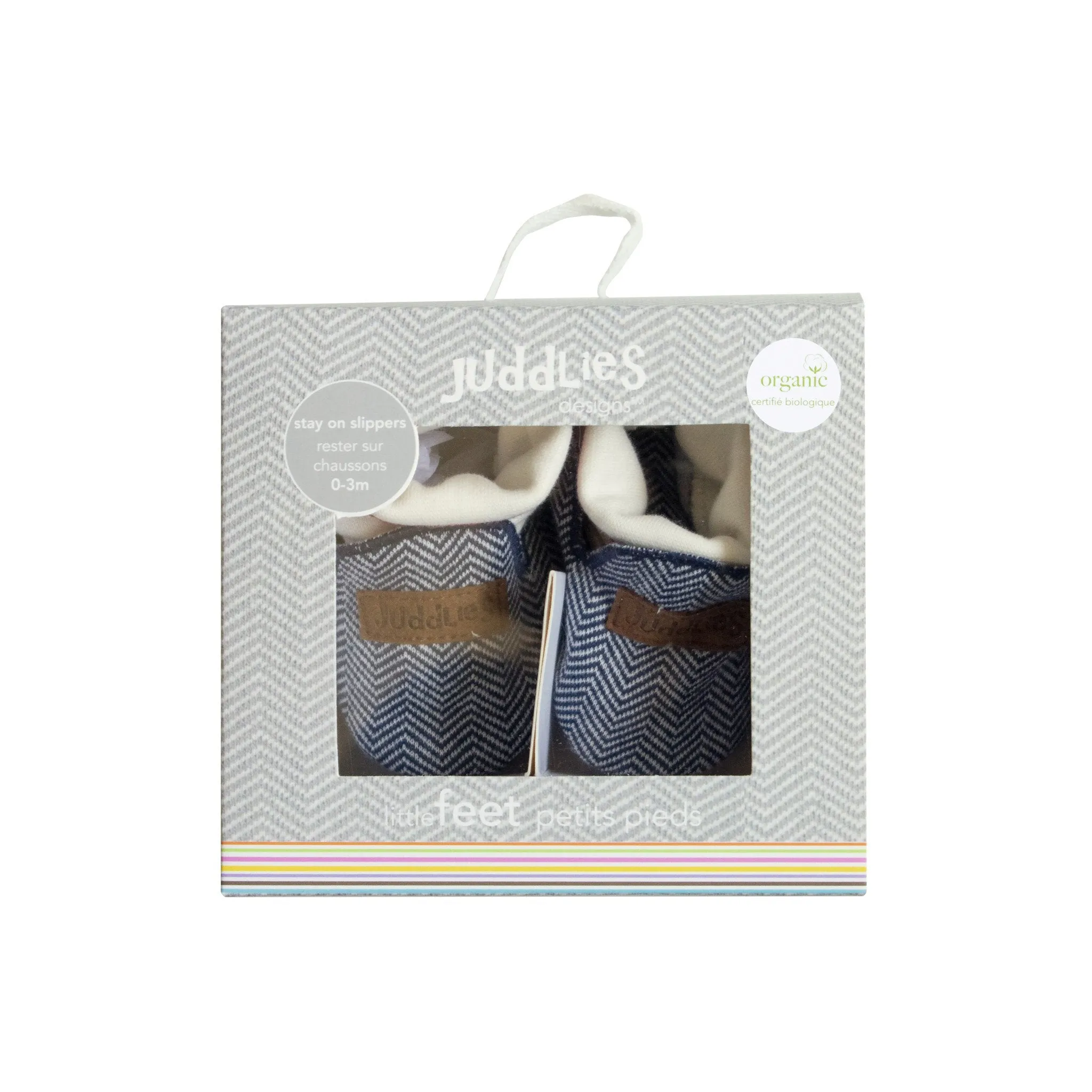 Juddlies Organic Cottage Slippers 0-4 months