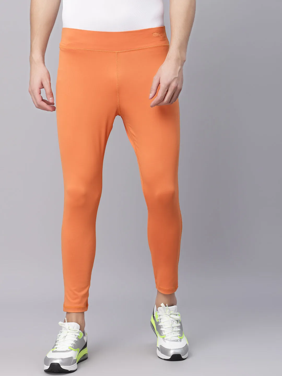 JUMP USA Orange Rapid-Dry Training Tights For Men