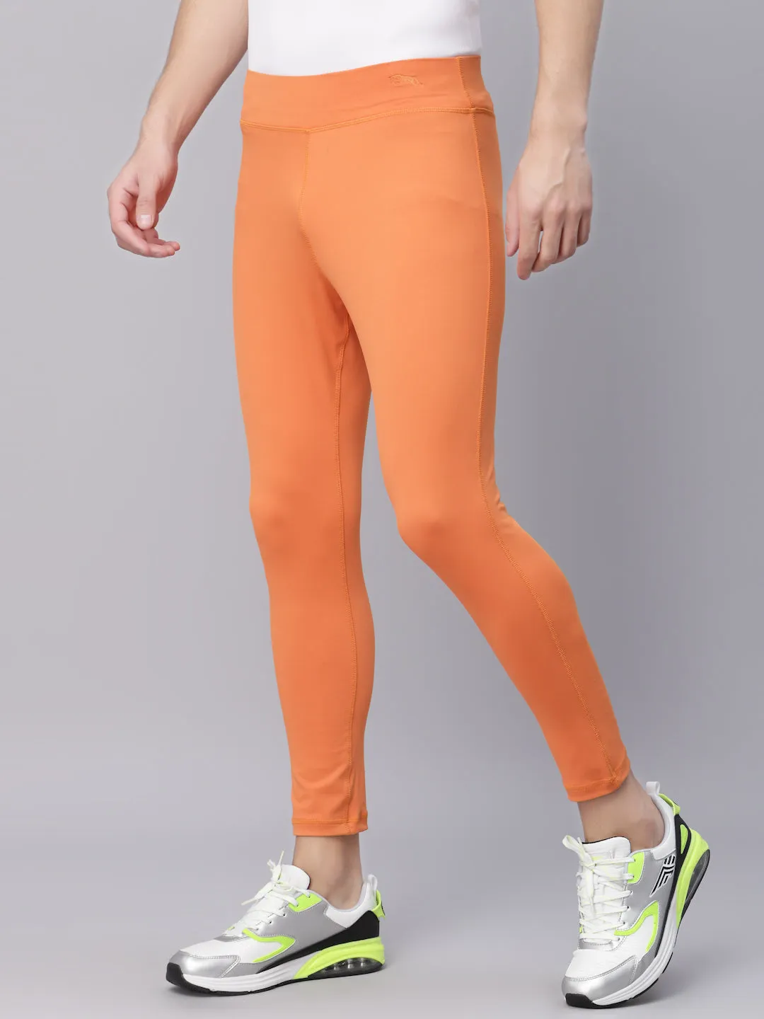 JUMP USA Orange Rapid-Dry Training Tights For Men