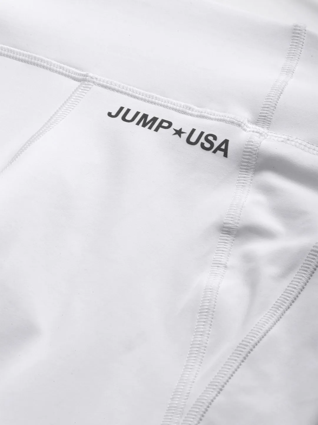 JUMP USA Women White Solid Rapid-Dry Seamless Tights