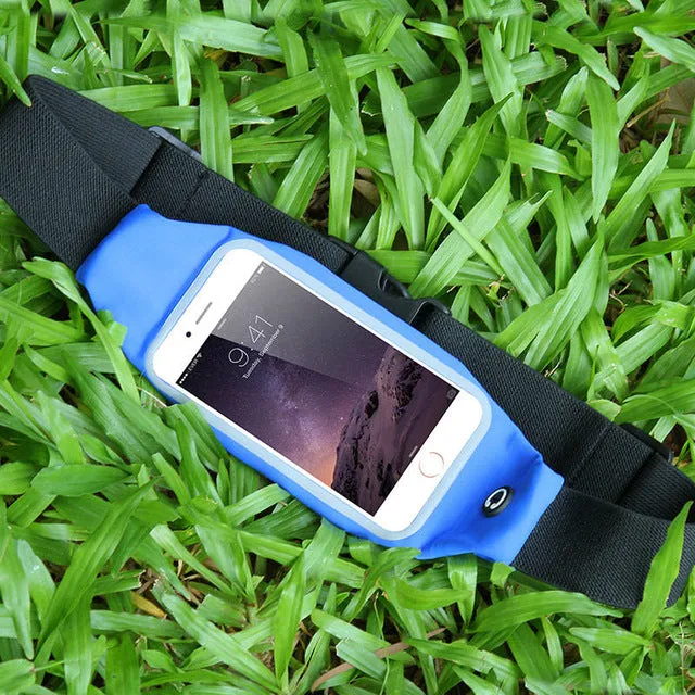 KISSCASE 4.7 inch Waterproof Sports Running Waist Pocket Belt Case For iPhone 7 4S 5S SE 6 6S For Samsung A3 2016 J1 Cover Bag