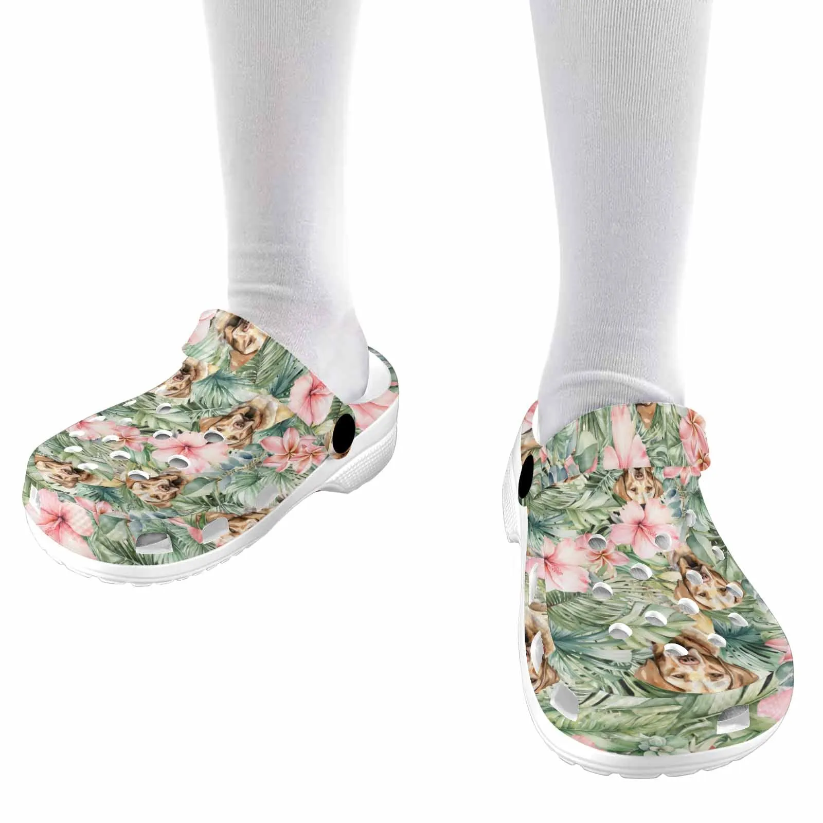 Labradors test  Custom Print Kids Clogs