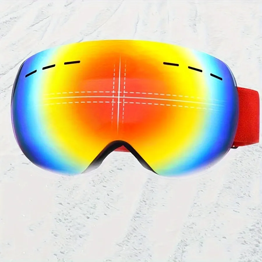 Latest Men's High-Performance Gradient Lens Ski Goggles with TPU Frame for Alpine Skiing