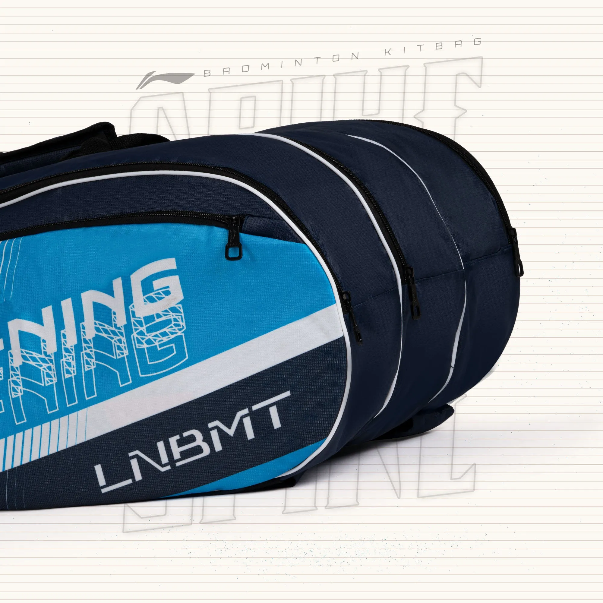 Li-Ning Spike Kit Bag (Blue / Yellow) (Size - M/30 L)