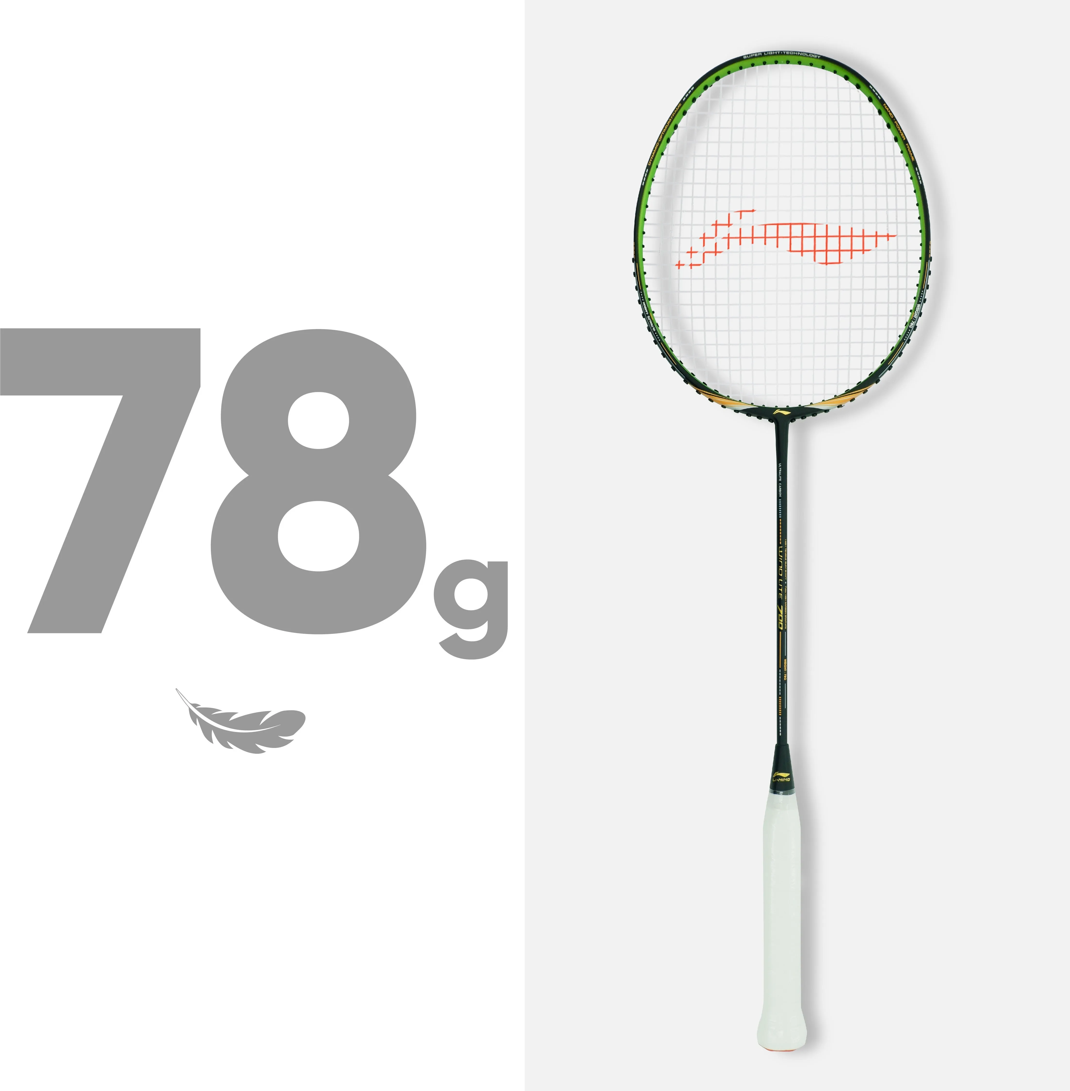 Li-Ning Wind Lite 700 Strung Badminton Racquet (Black / Gold)