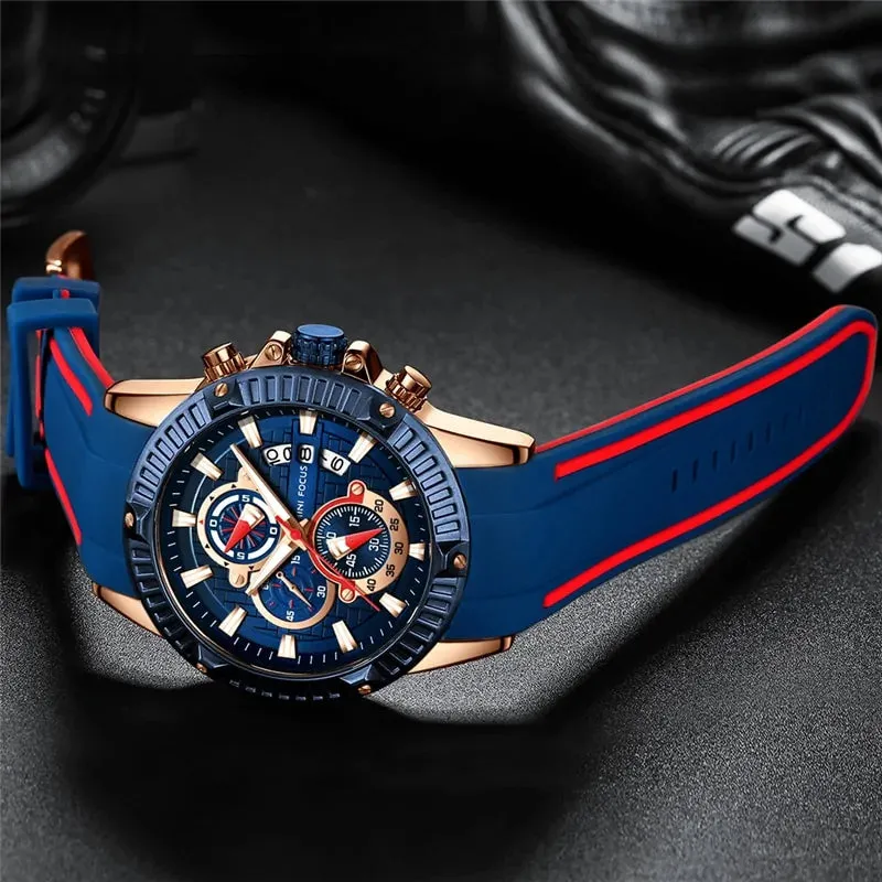 Luxurious Quartz Movement Sport Wristwatch