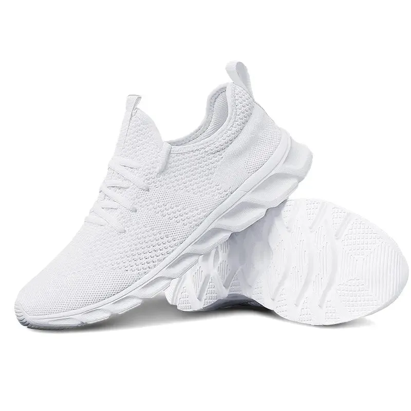 Men Black Breathable Running Shoes