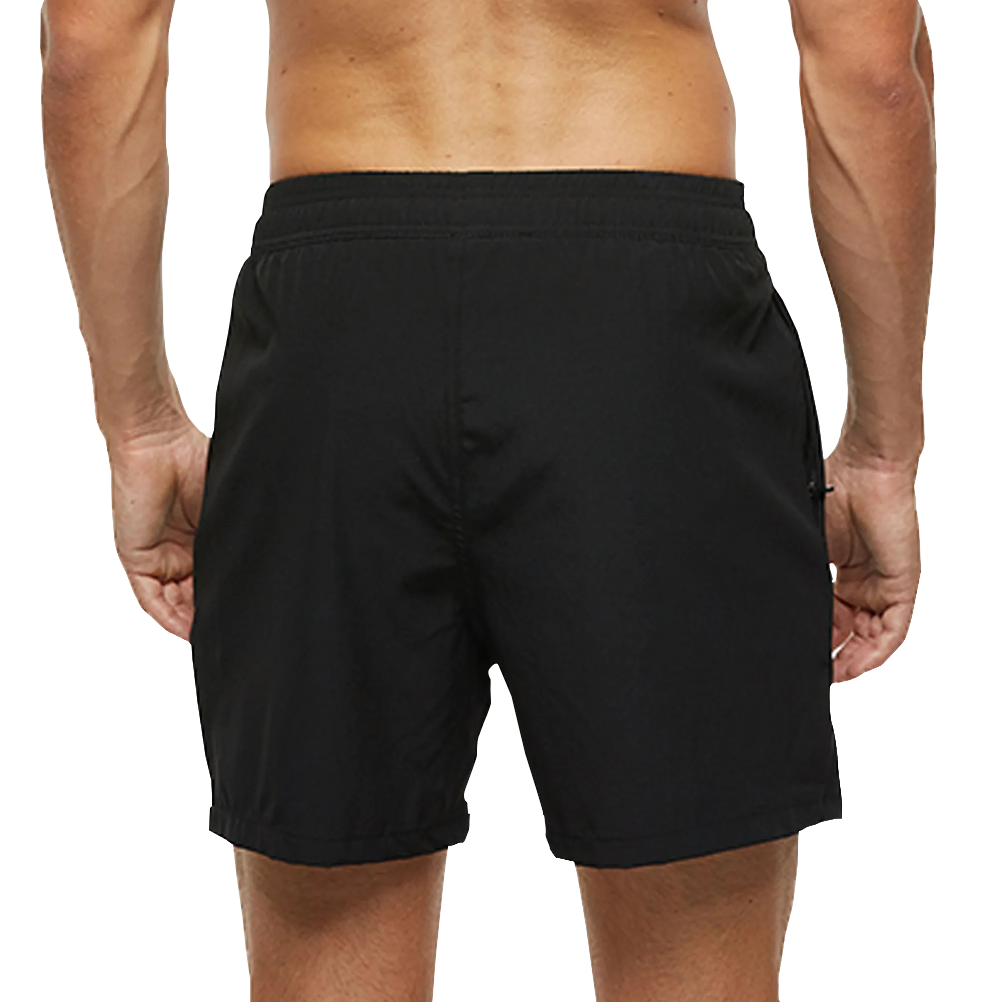 Men's Black Cotton Gym Shorts