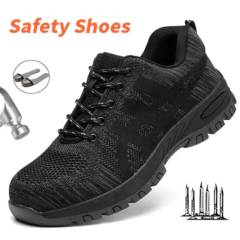 Men's Fashion Steel Toe Safety Shoes, Indestructible