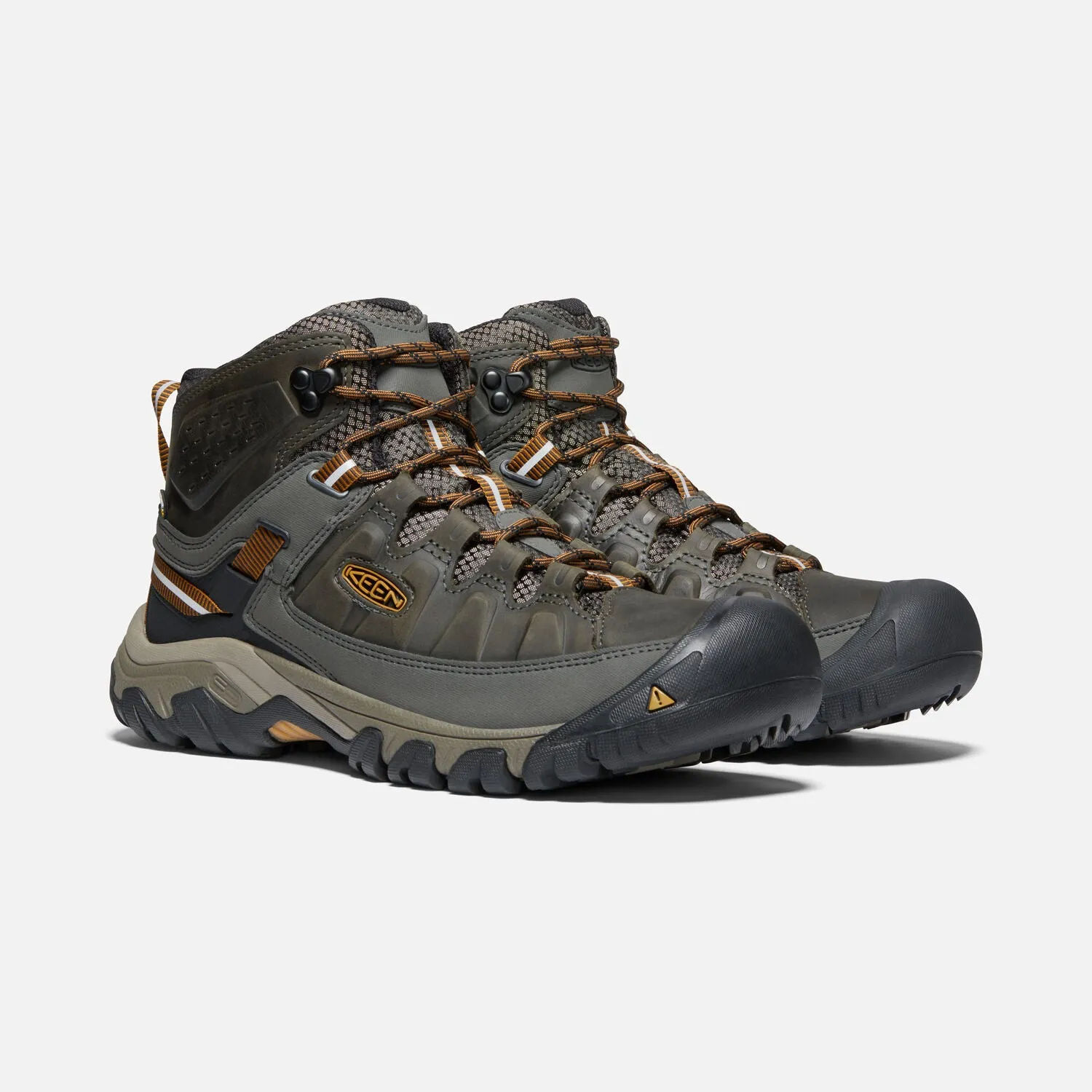 Men's KeenTarghee III Mid Waterproof Color:  Black Olive/ Golden Brown