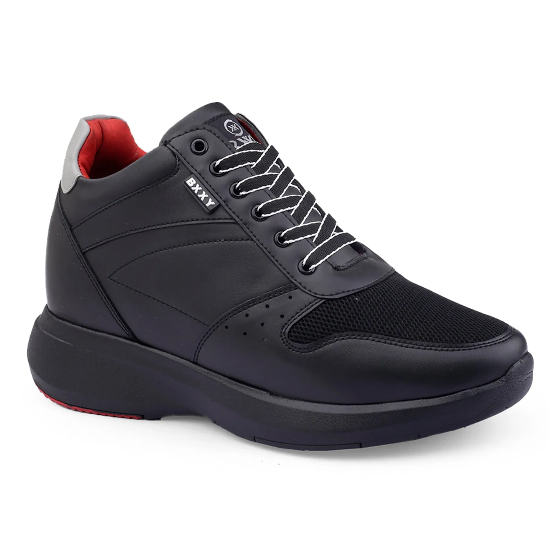 Men's Latest 3.5 Inch Hidden Height Increasing Casual Sneaker And Party Wear Lace-Up Shoes