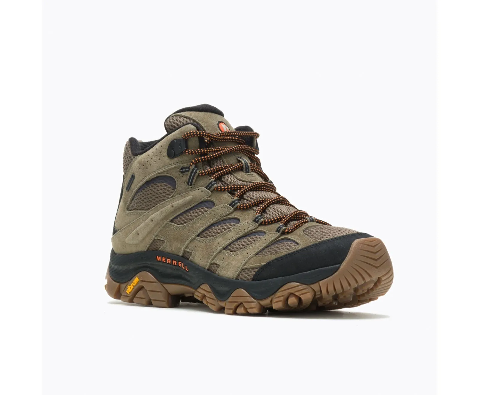 Men's Merrell Moab 3 Mid Waterproof Color: Olive / Gum