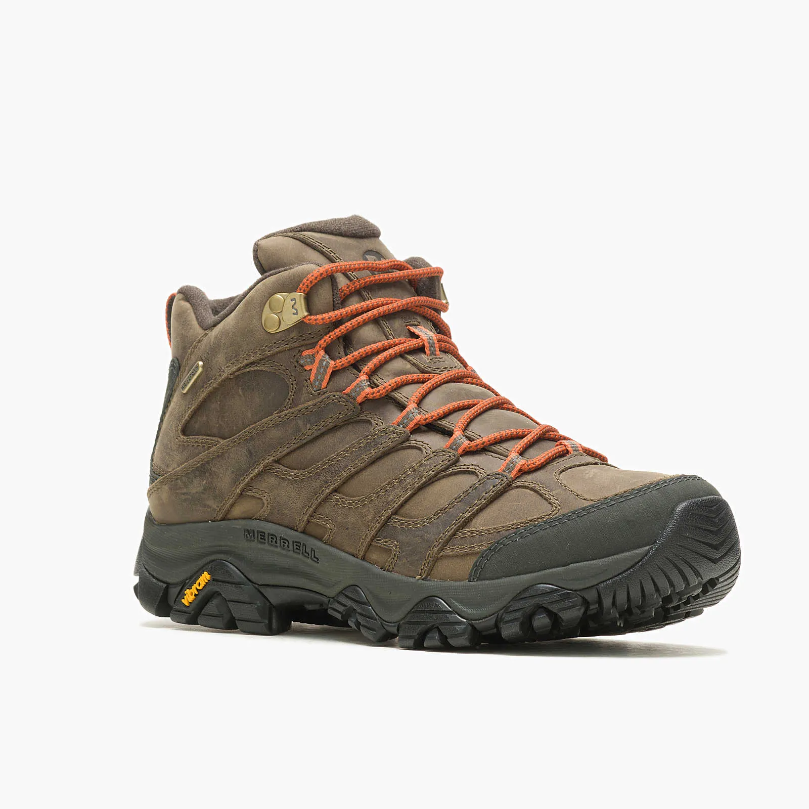 Men's Merrell Moab 3 Prime Mid Waterproof Color: Canteen