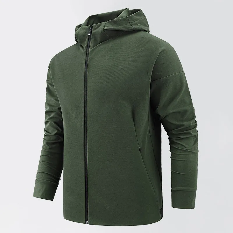 MEN'S OUTDOOR SPORTS WINDBREAKER JACKET WITH LIGHTWEIGHT WINDPROOF AND SIMPLE CASUAL FASHION JACKET CHARGE