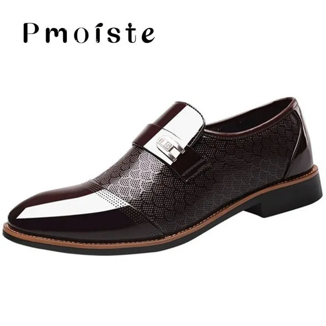 Men's shoes Leather Embossing Classic Fashion shoes