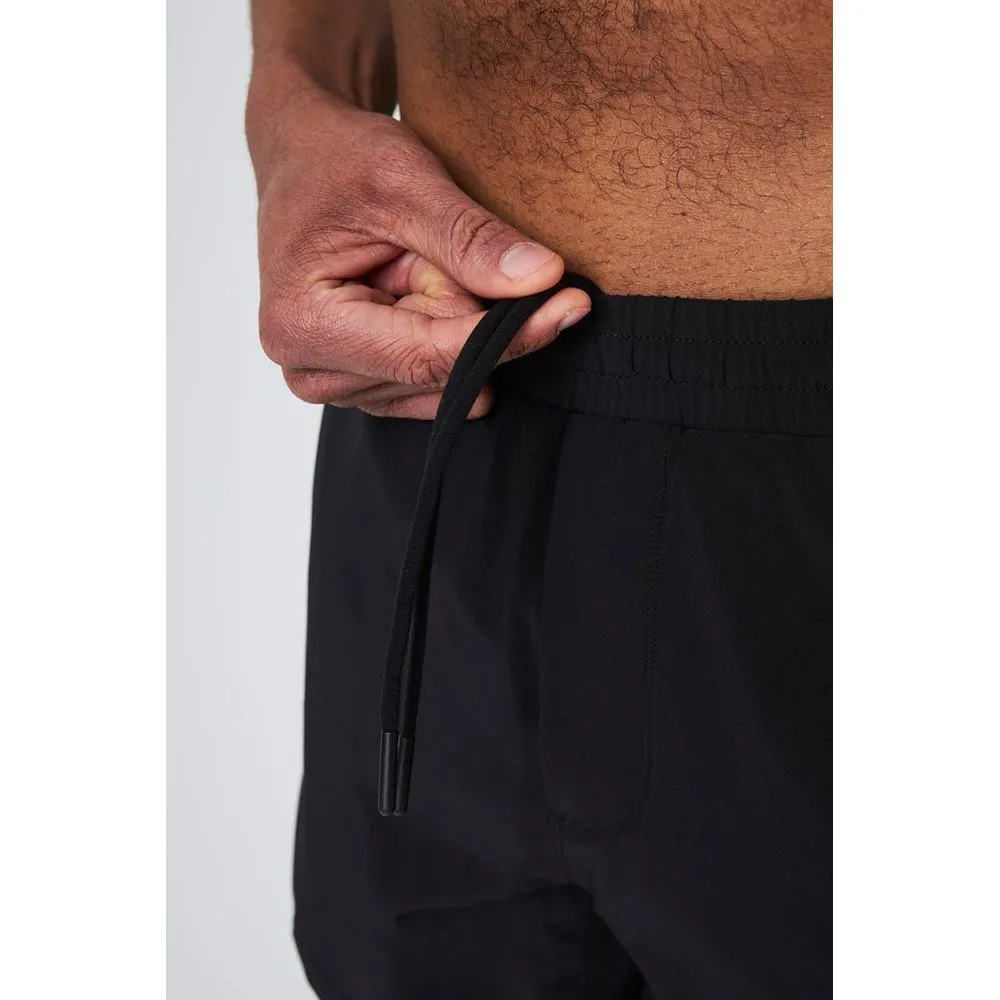 Mens Stride Sweat Swim Short with Liner 5" - Black