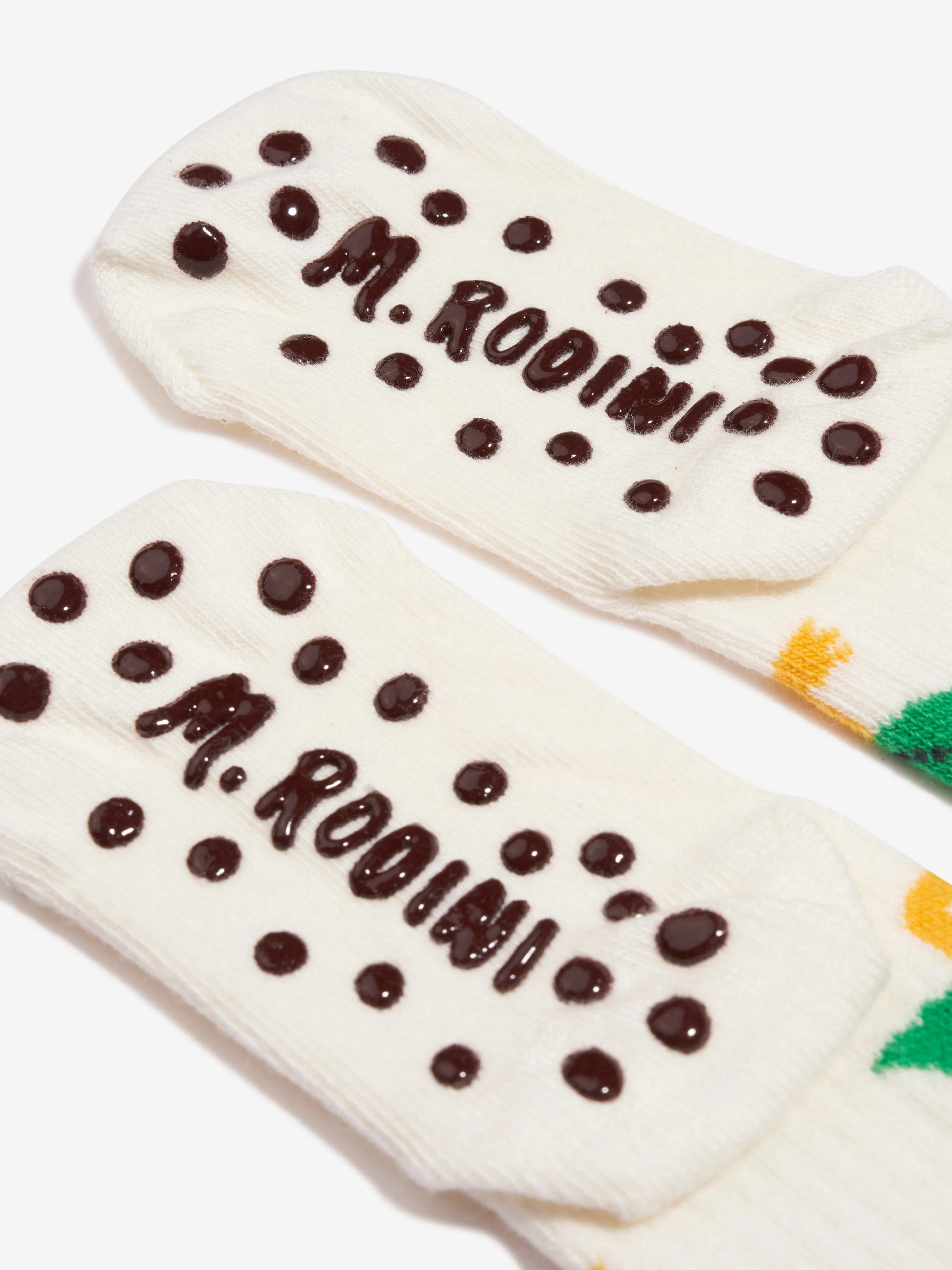 Mini Rodini Kids Pelican Anti Slip Socks in White