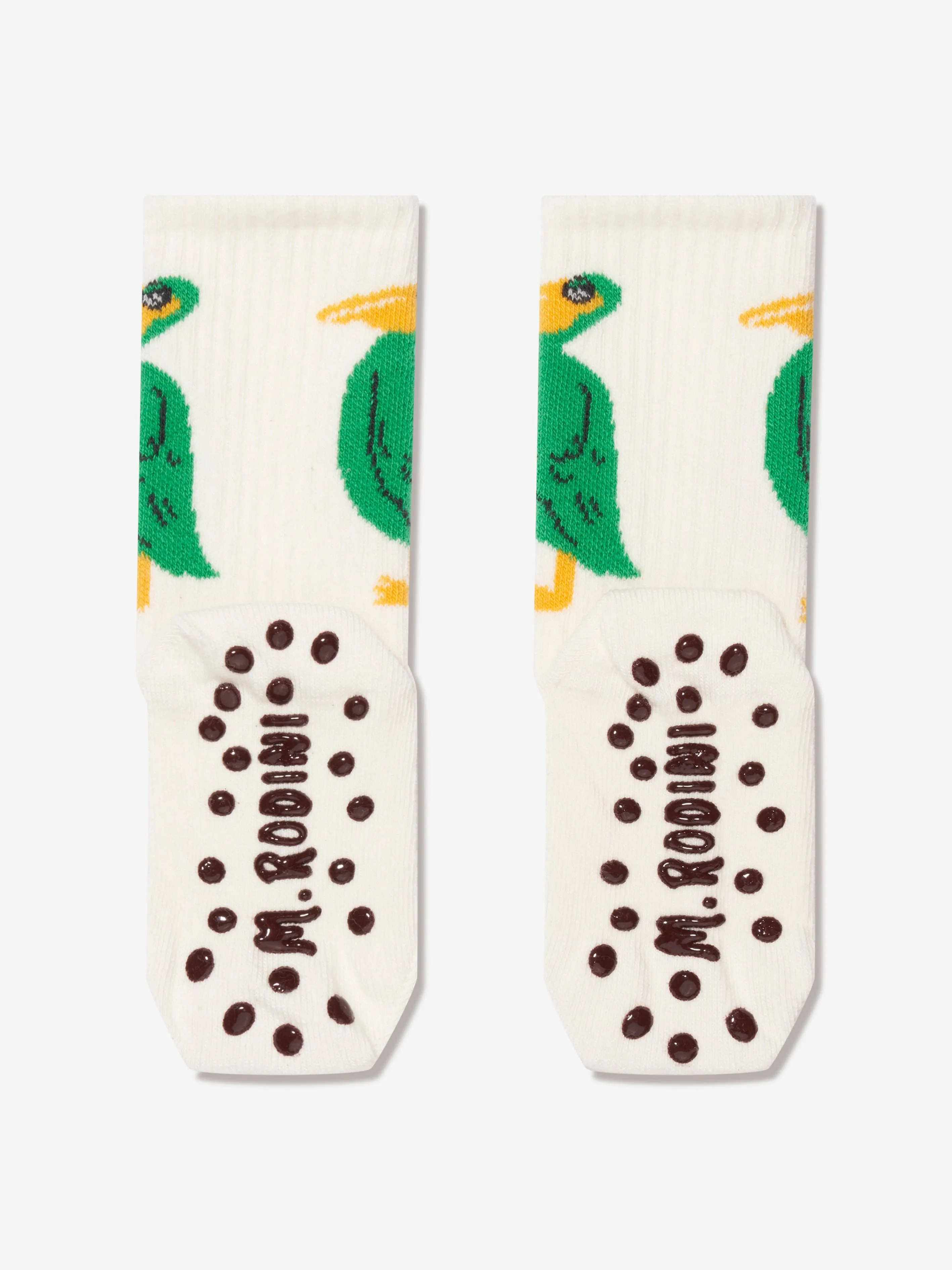 Mini Rodini Kids Pelican Anti Slip Socks in White