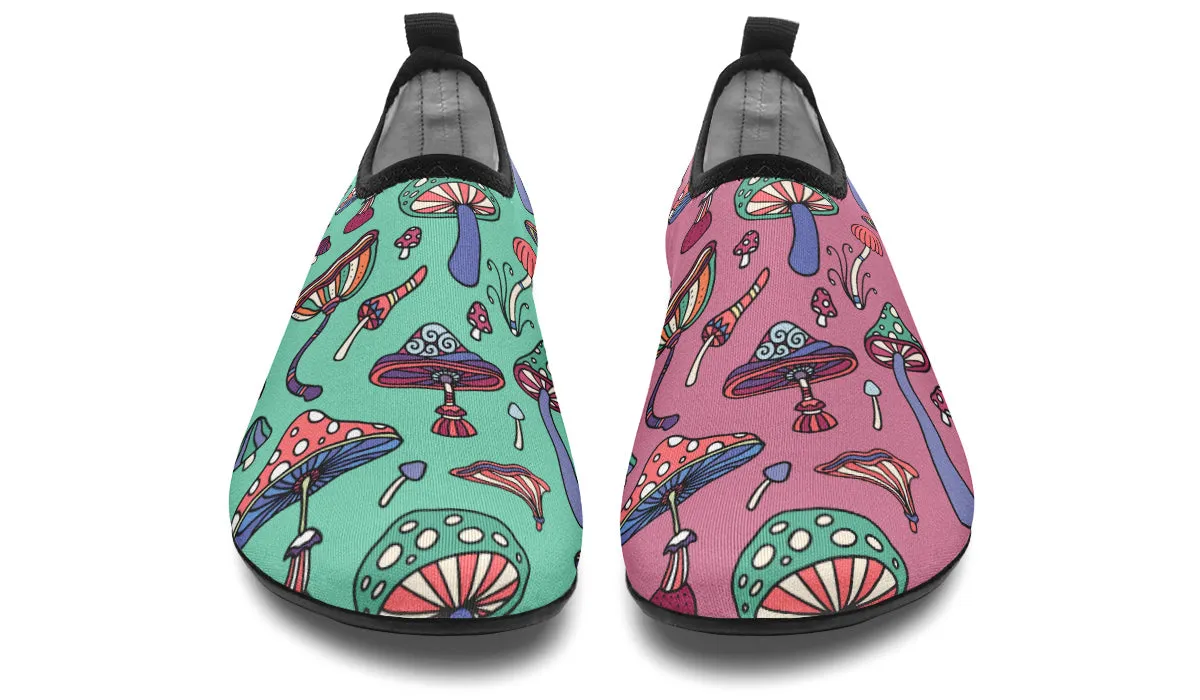 Mismatched Mushrooms Water Shoes