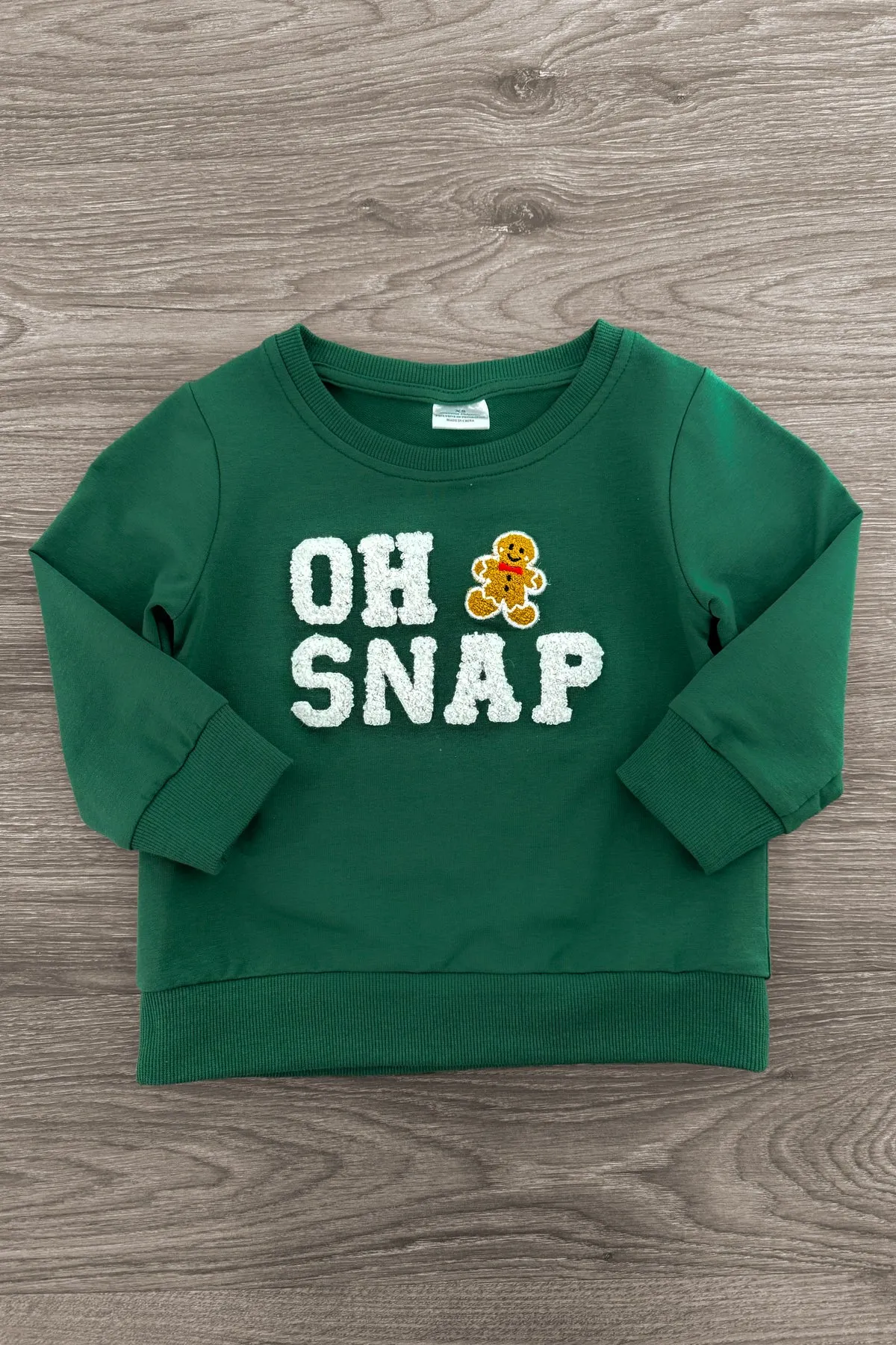 Mom & Kid - "Oh Snap" Chenille Patch Top