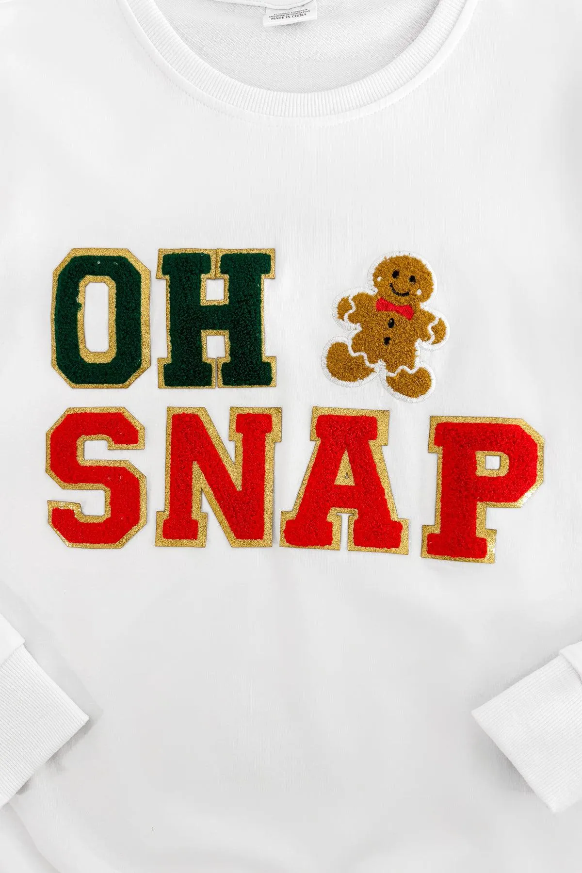 Mom & Kid - "Oh Snap" Chenille Patch Top