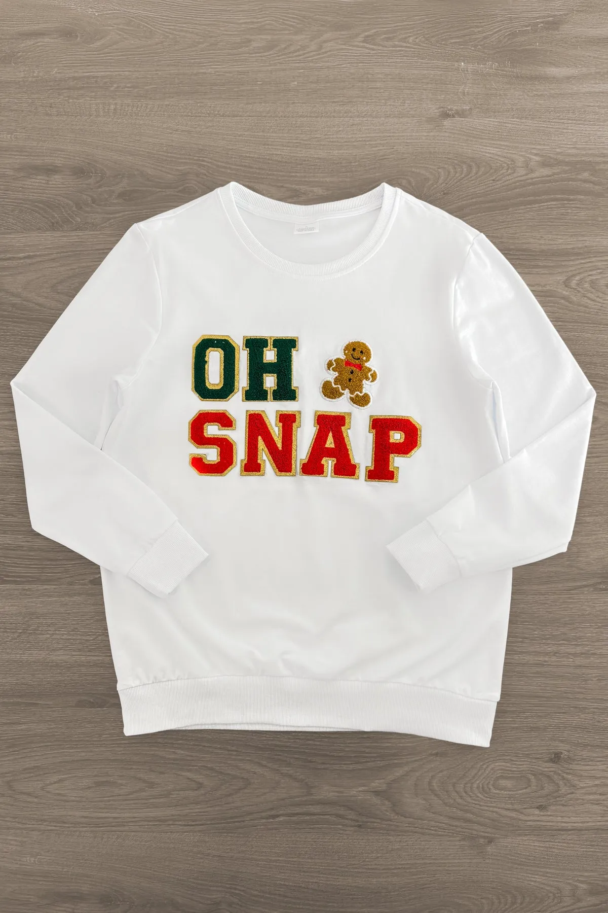 Mom & Kid - "Oh Snap" Chenille Patch Top