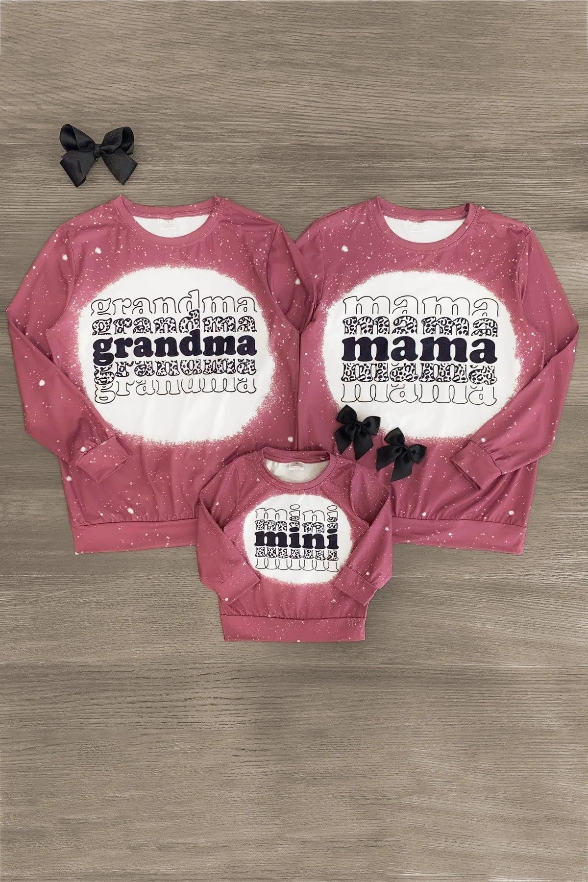 Mom & Me - "Grandma, Mama & Mini" Long Sleeve Top