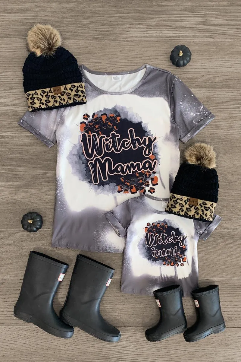 Mom & Me - "Witchy Mama & Mini" Gray Top