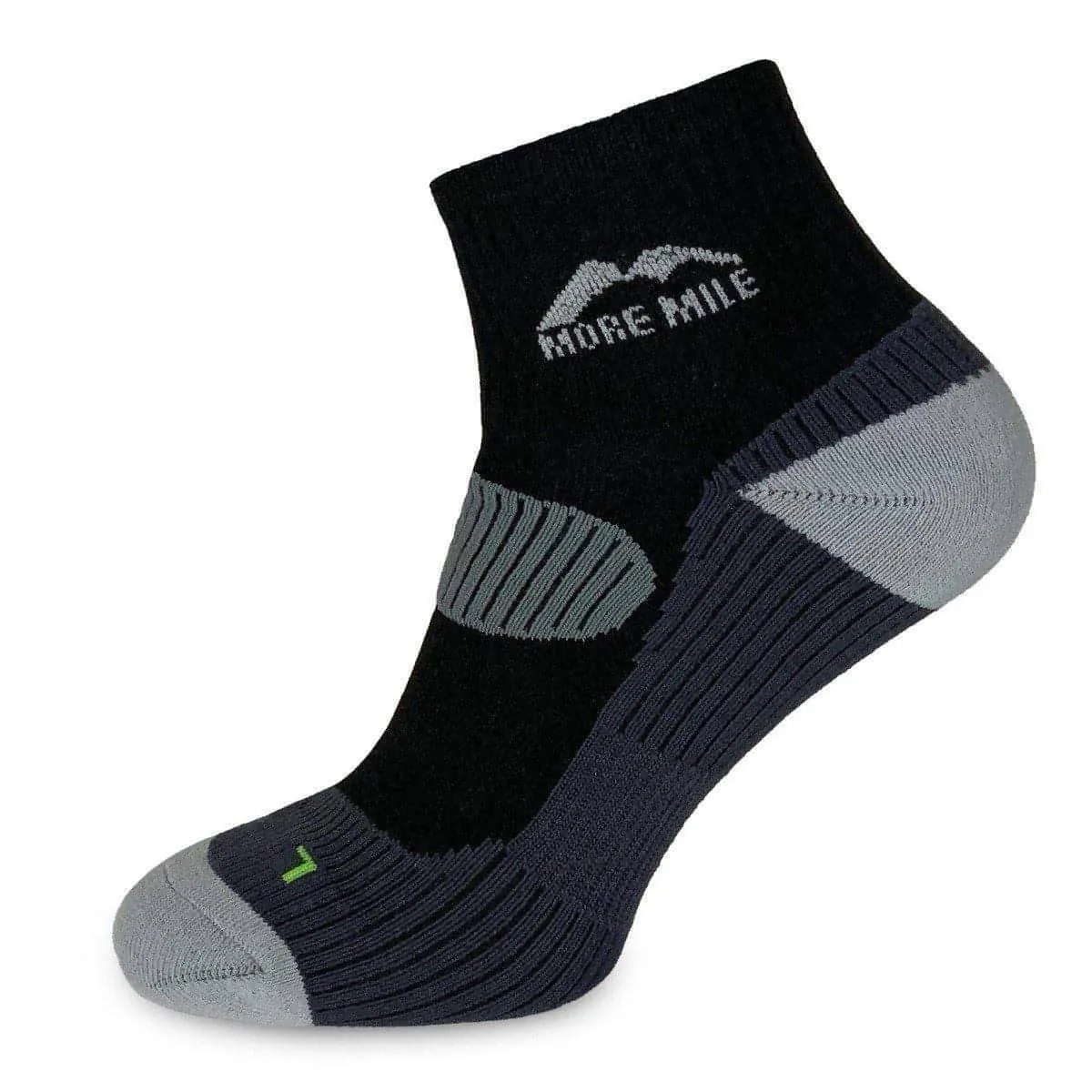 More Mile London Running Socks - Black