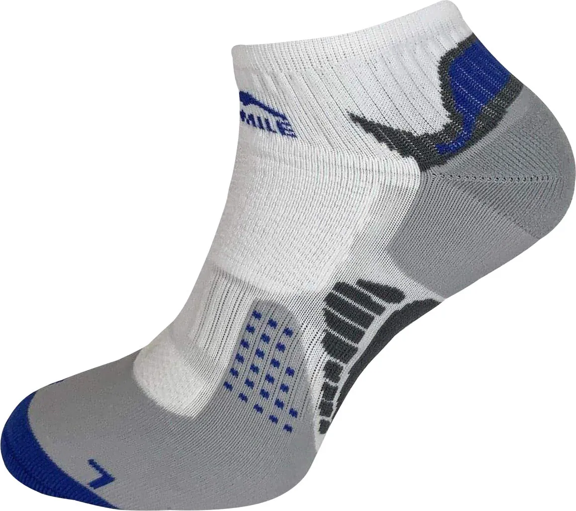 More Mile San Diego (5 Pack) Running Socks - White