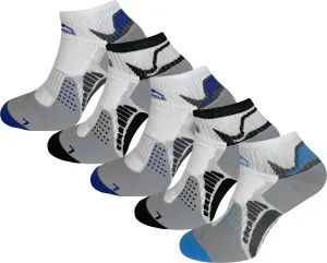 More Mile San Diego (5 Pack) Running Socks - White