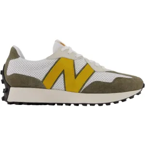 New Balance Men's 327 Shoes - White / Varsity Gold