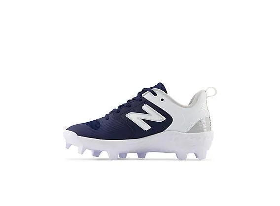 New Balance Women's Fresh Foam Velo V3 Molded Softball Cleats - Navy with White - SPVELON3