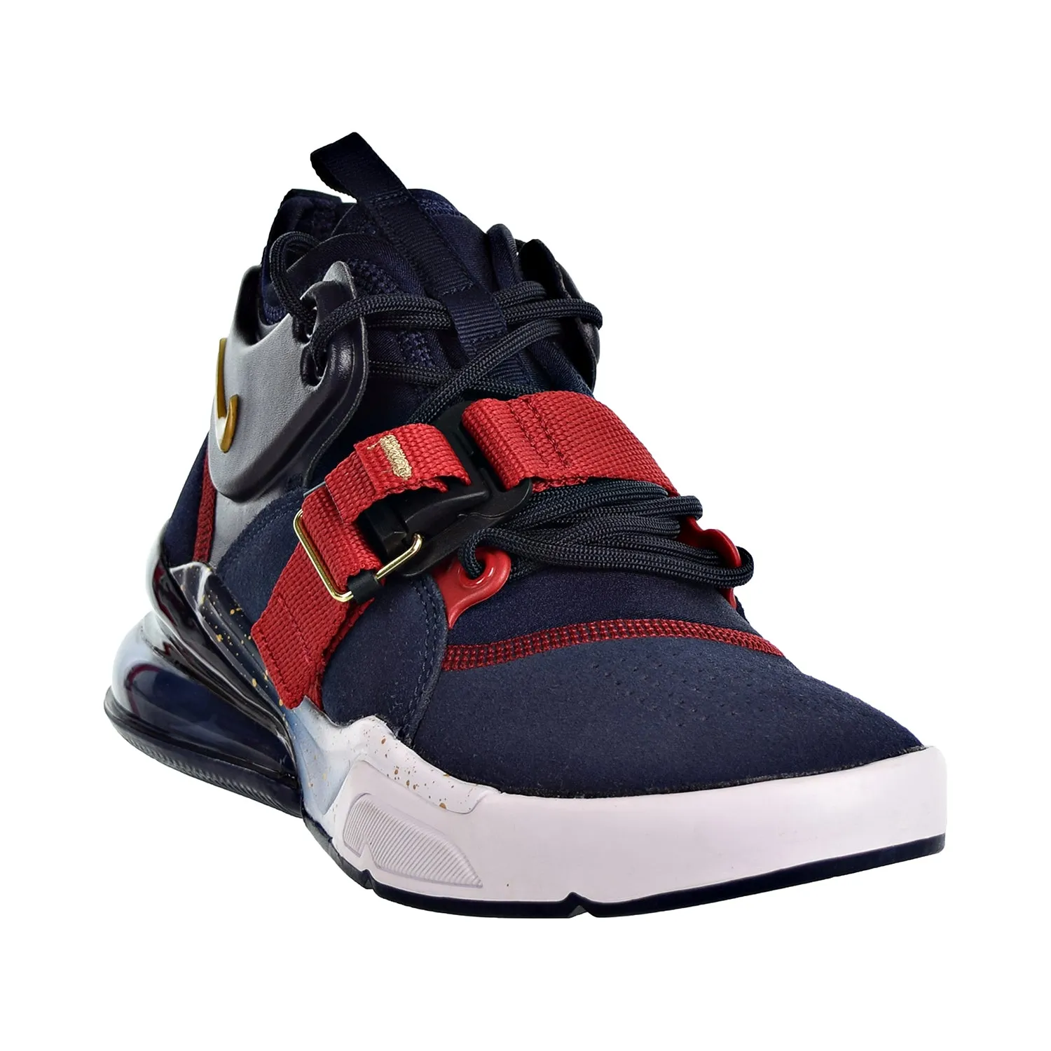 Nike Air Force 270 Big Kids Shoes Obsidian/Metallic Gold/Gym Red