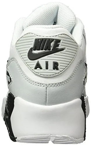 Nike Air Max 90 Letter Big Kids Style Shoes : 833412, White/Black/Platinum, 6.5