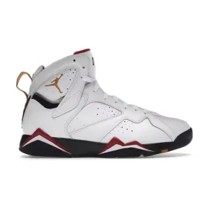 Nike Men's Air Jordan 7 Shoes - White / Black / Cardinal Red / Chutney