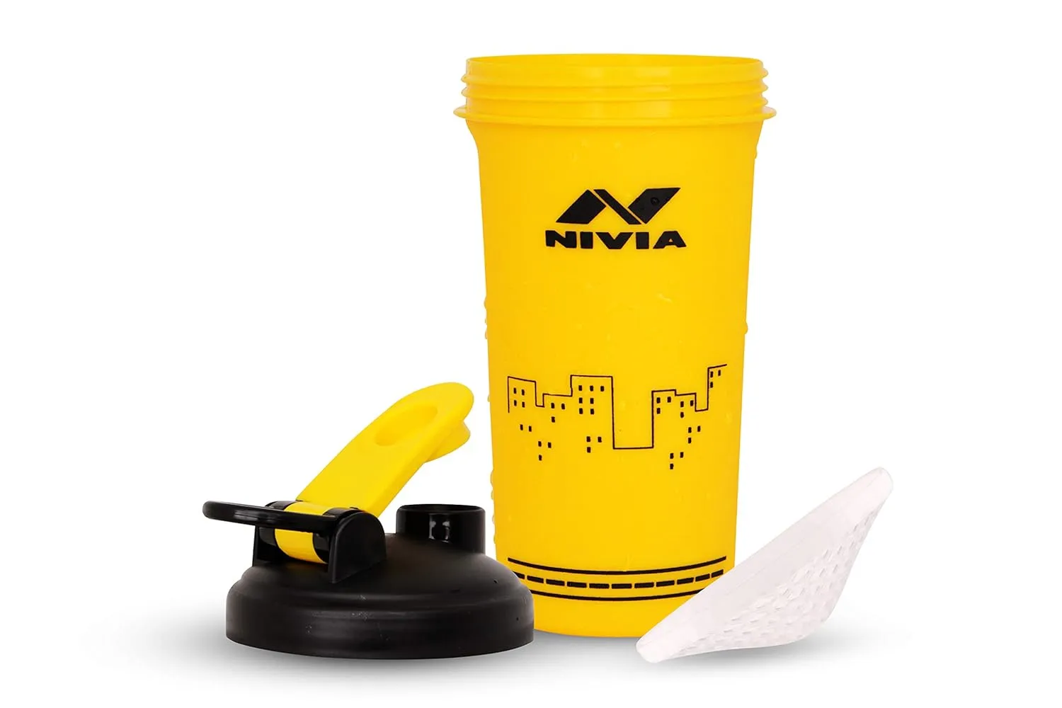 Nivia Street Sports 750 ml Shaker, Plastic, Yellow