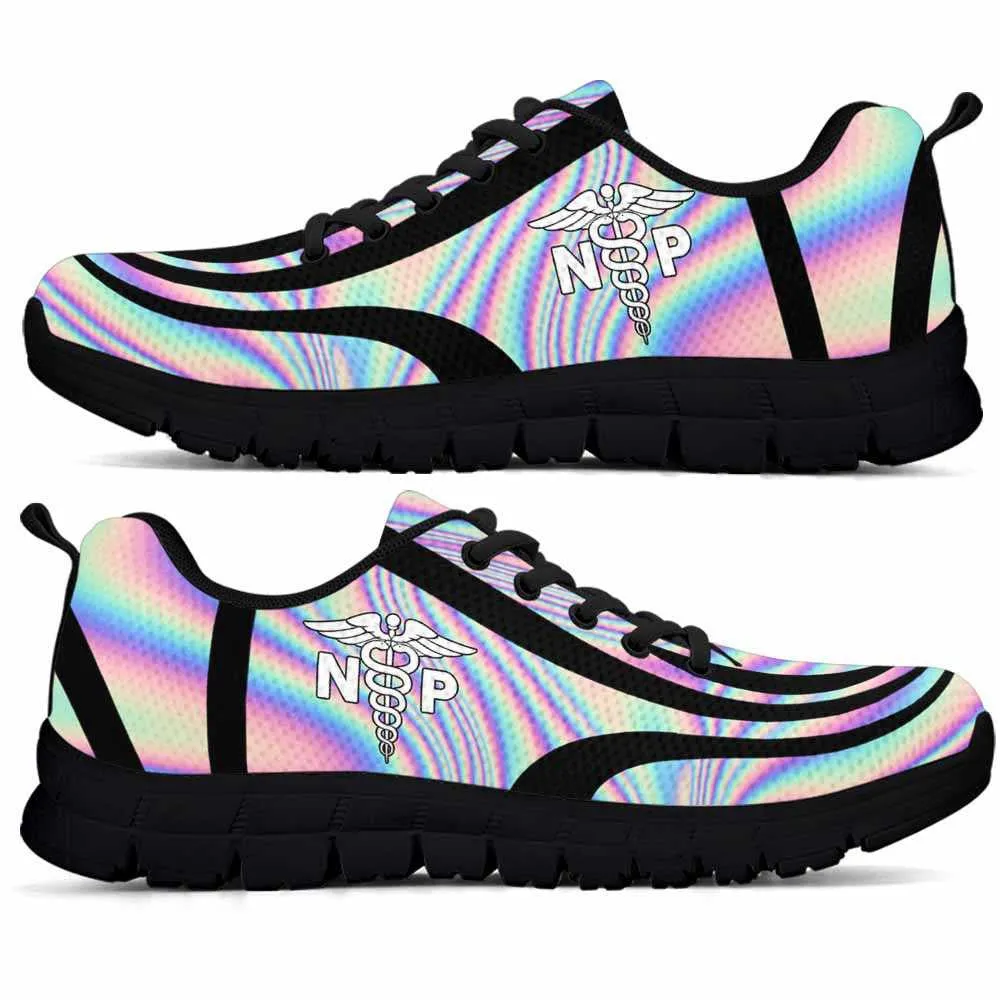 Nurse Sneaker, Nurse Practitioner Sneakers Gym Running Shoes, Gift For Women And Men, Rainbow Color Nurse Shose, Best Shoes For Nurses