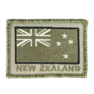 NZ Flag Subdued Embroidered Patch