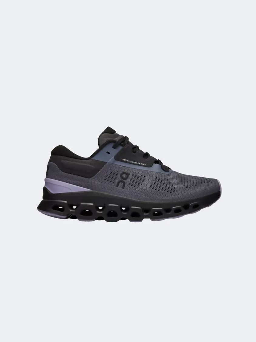 On Cloudstratus Women Running Shoes Metal/Wisteria