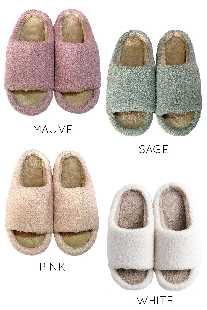 Open toe novelty slippers