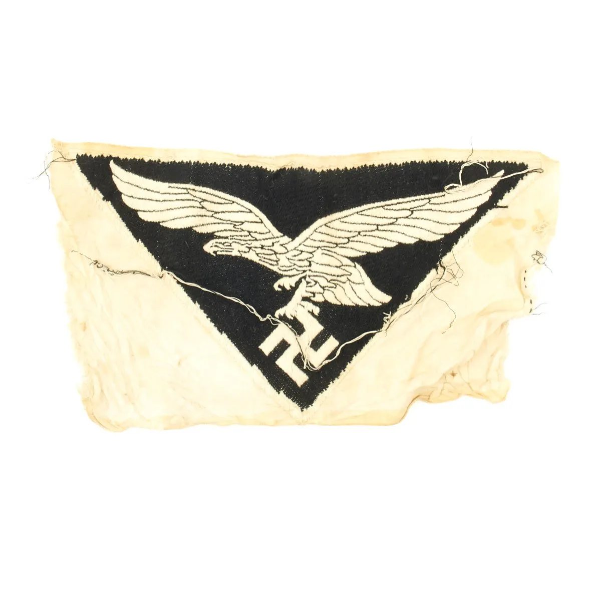 Original German WWII Luftwaffe Sports Shirt Eagle Insignia for M35 Sport Shirt - Unissued