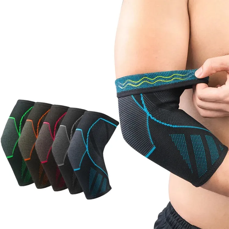 Outdoor Non-slip Pressurized Cycling Breathable Sports Elbow Pads, Random Color Delivery(M)