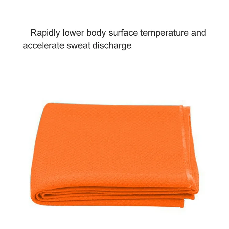 Outdoor Sports Portable Cold Feeling Prevent Heatstroke Ice Towel, Size: 30*80cm(Orange)