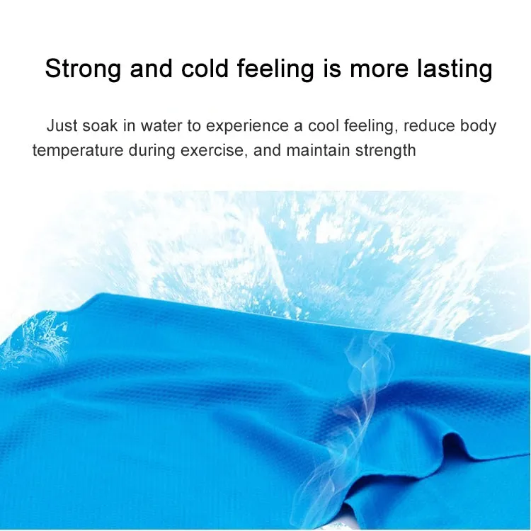 Outdoor Sports Portable Cold Feeling Prevent Heatstroke Ice Towel, Size: 30*80cm(Orange)