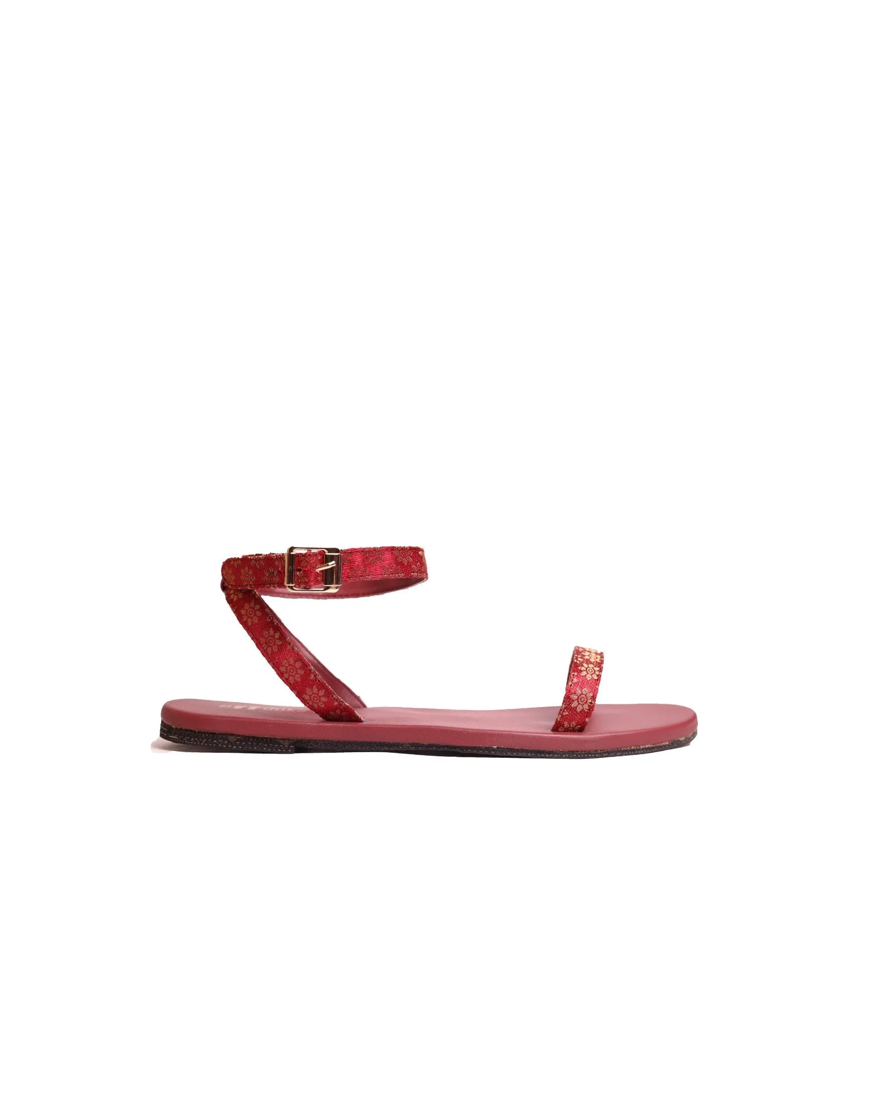 Paaduks Heti Red | Multi Occasion Wear Sandals for Women