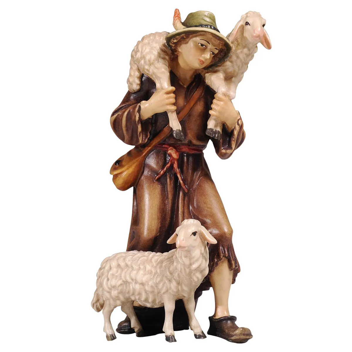 PEMA Kostner Nativity - Shepherd With Two Sheep