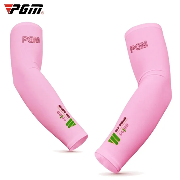 PGM Golf Ice Silk Sunscreen Sleeve for Men and Women (Color:Pink Size:L)