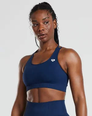 Power Seamless Sports Bra | Sapphire Blue