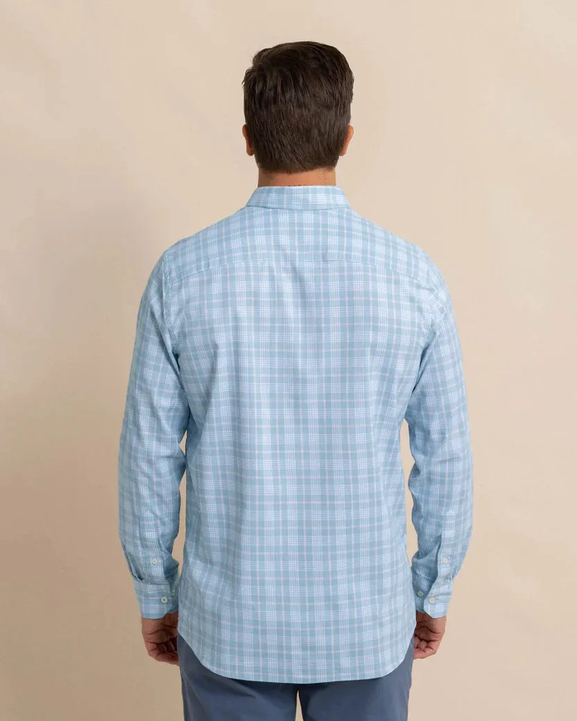 Primrose Plaid Sportshirt (Subdued Blue)